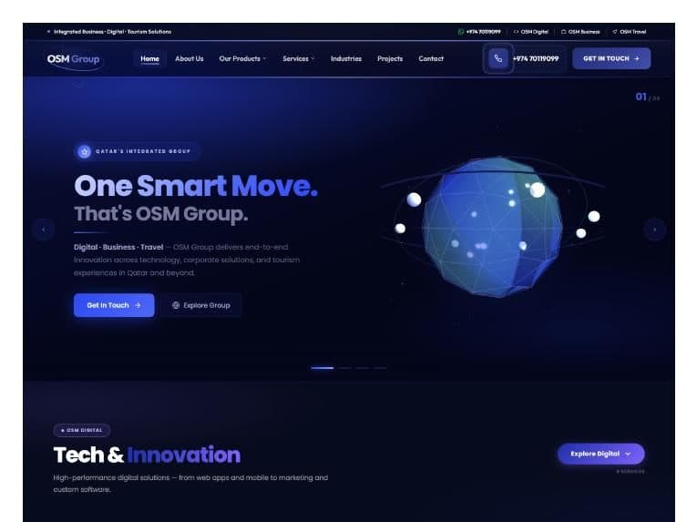 OSM Group: Multi-Division Business Group Platform