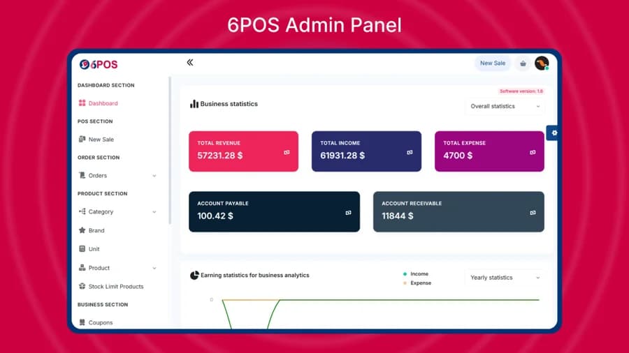 RetailPOS: Retail Point of Sale Dashboard