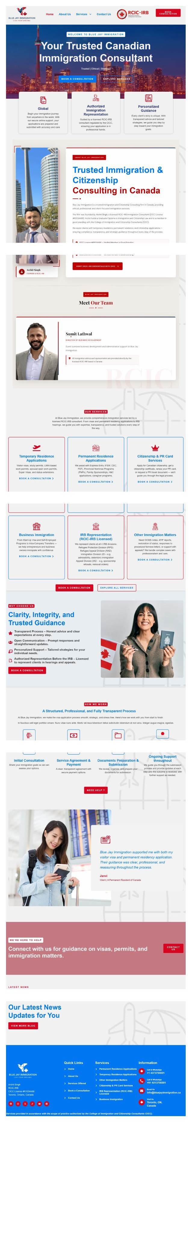 Blue Jay Immigration: Canadian Immigration Consultancy screenshot 1