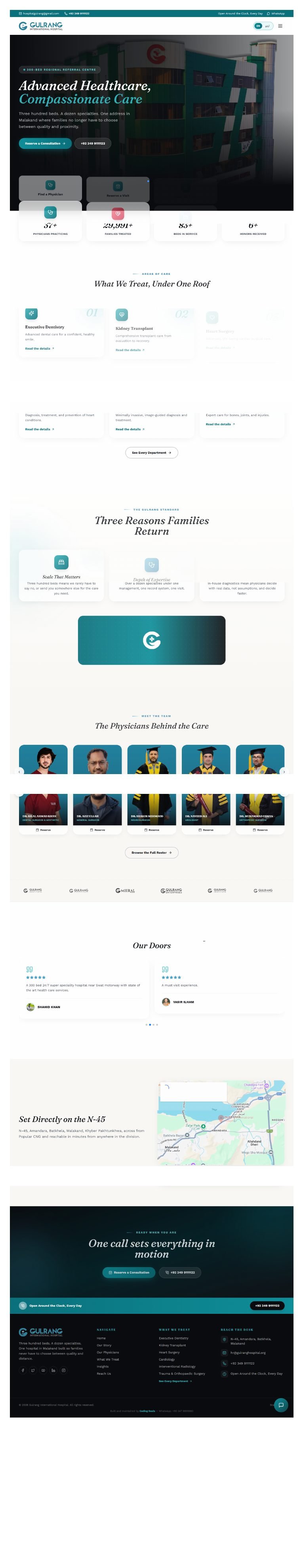 Meridian Health: Healthcare Corporate Website screenshot 1
