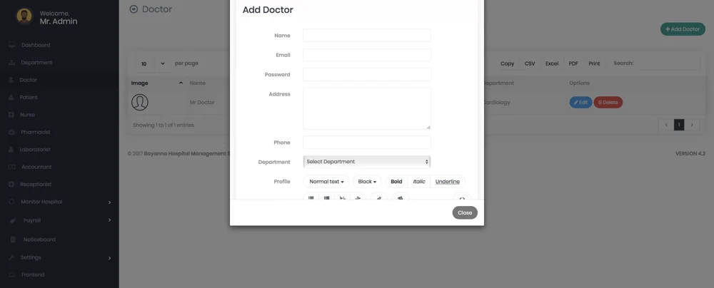 CareBase: Hospital Management System screenshot 1