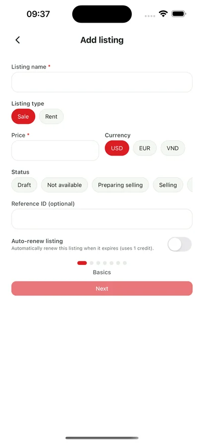 EstateDesk: Property Agent Dashboard screenshot 1