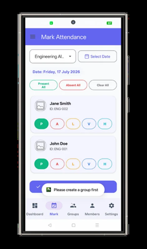 TeamPresence: Attendance Manager screenshot 1