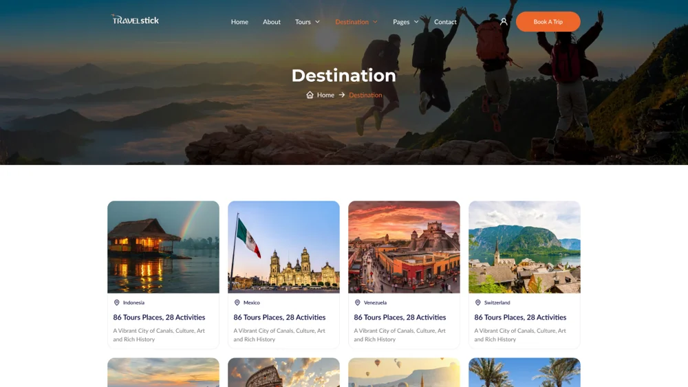 Wayfarer: Travel Booking Website screenshot 1